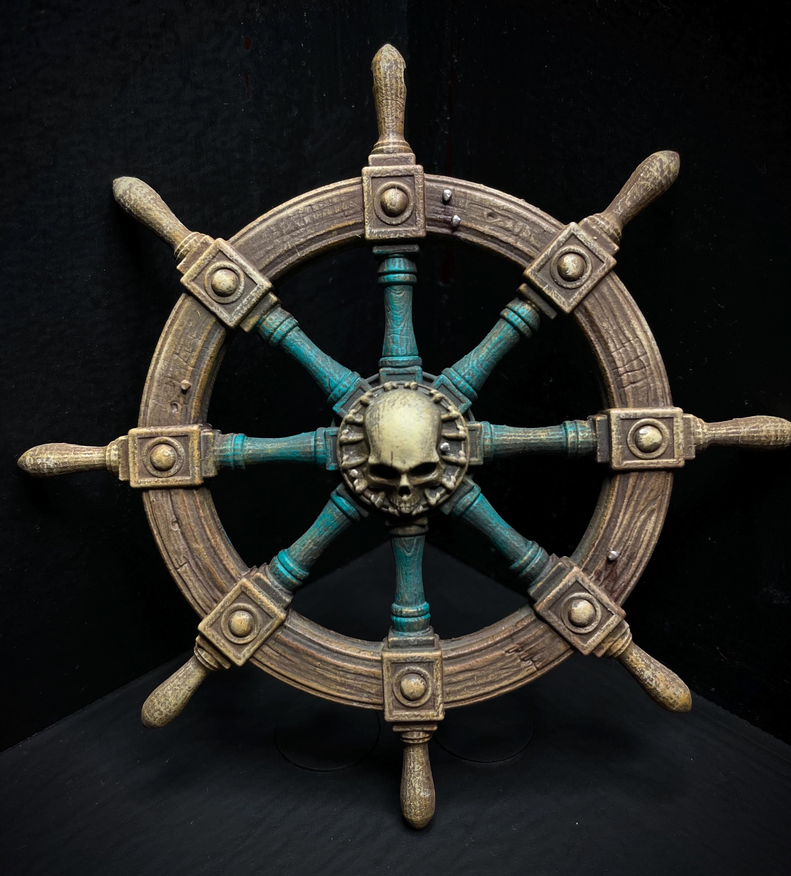 The Captain’s Ruin – Pirate Shipwreck Helm Ornament