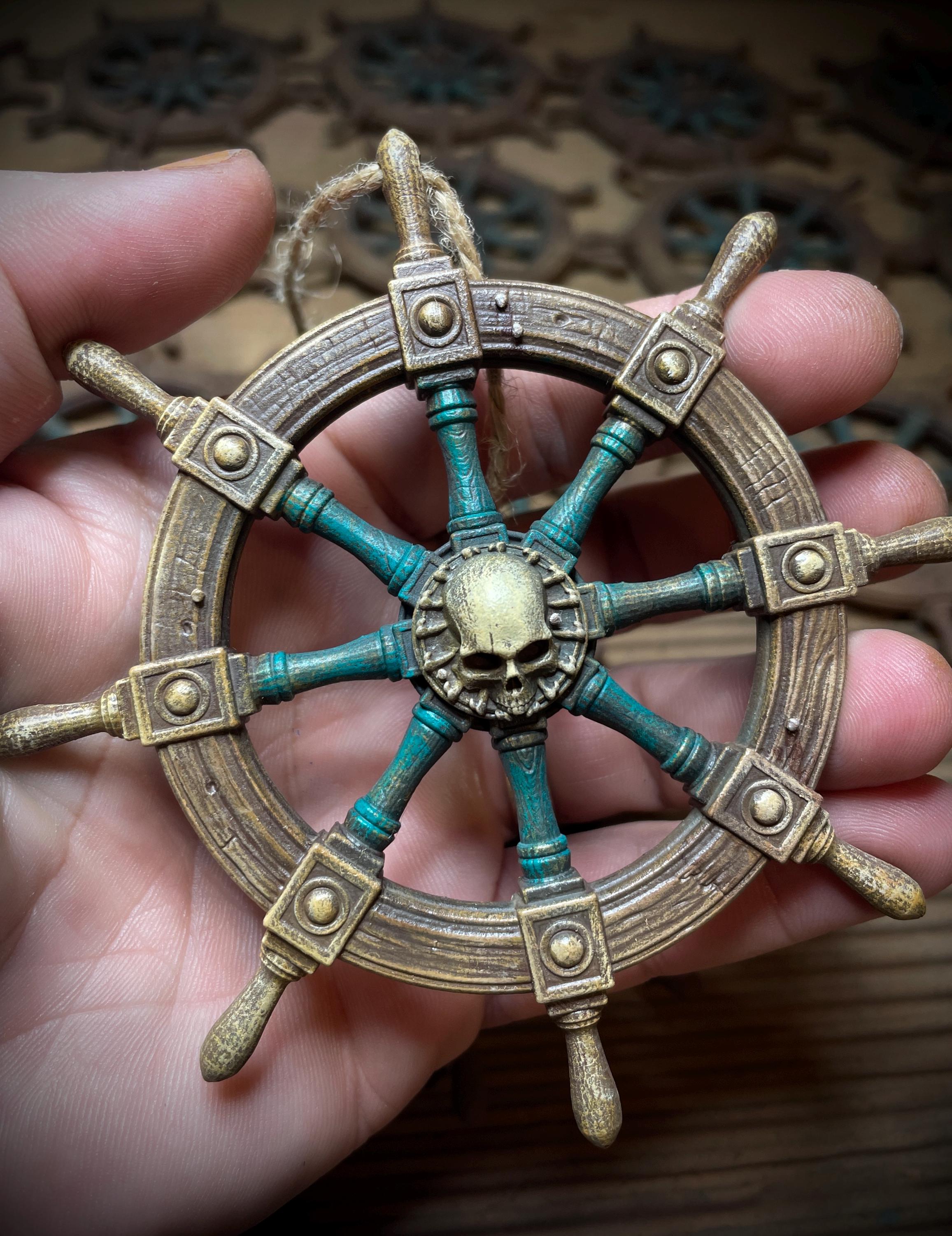 The Captain’s Ruin – Pirate Shipwreck Helm Ornament