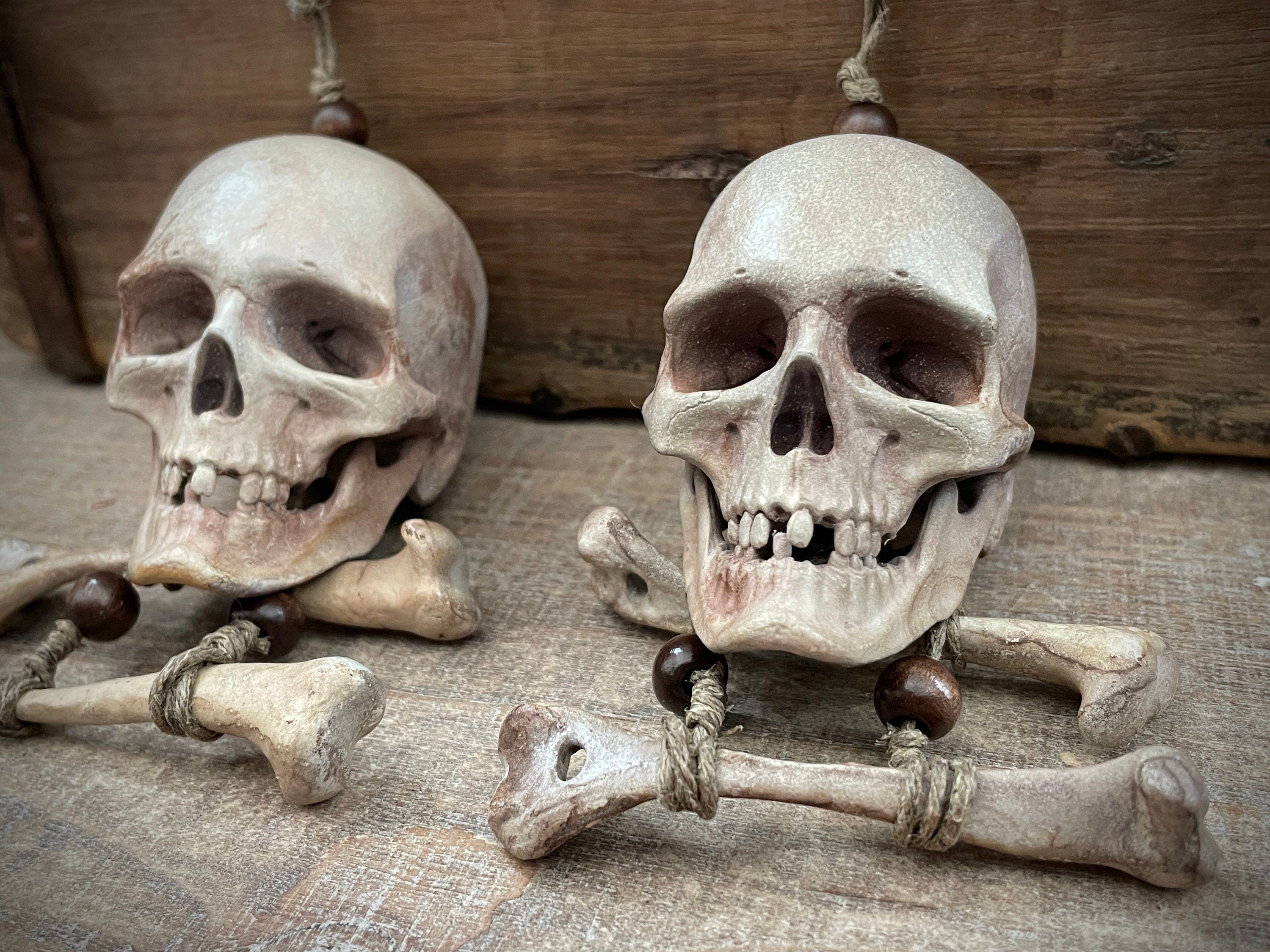 Jolly Roger Skull and Bones Hanging Ornament