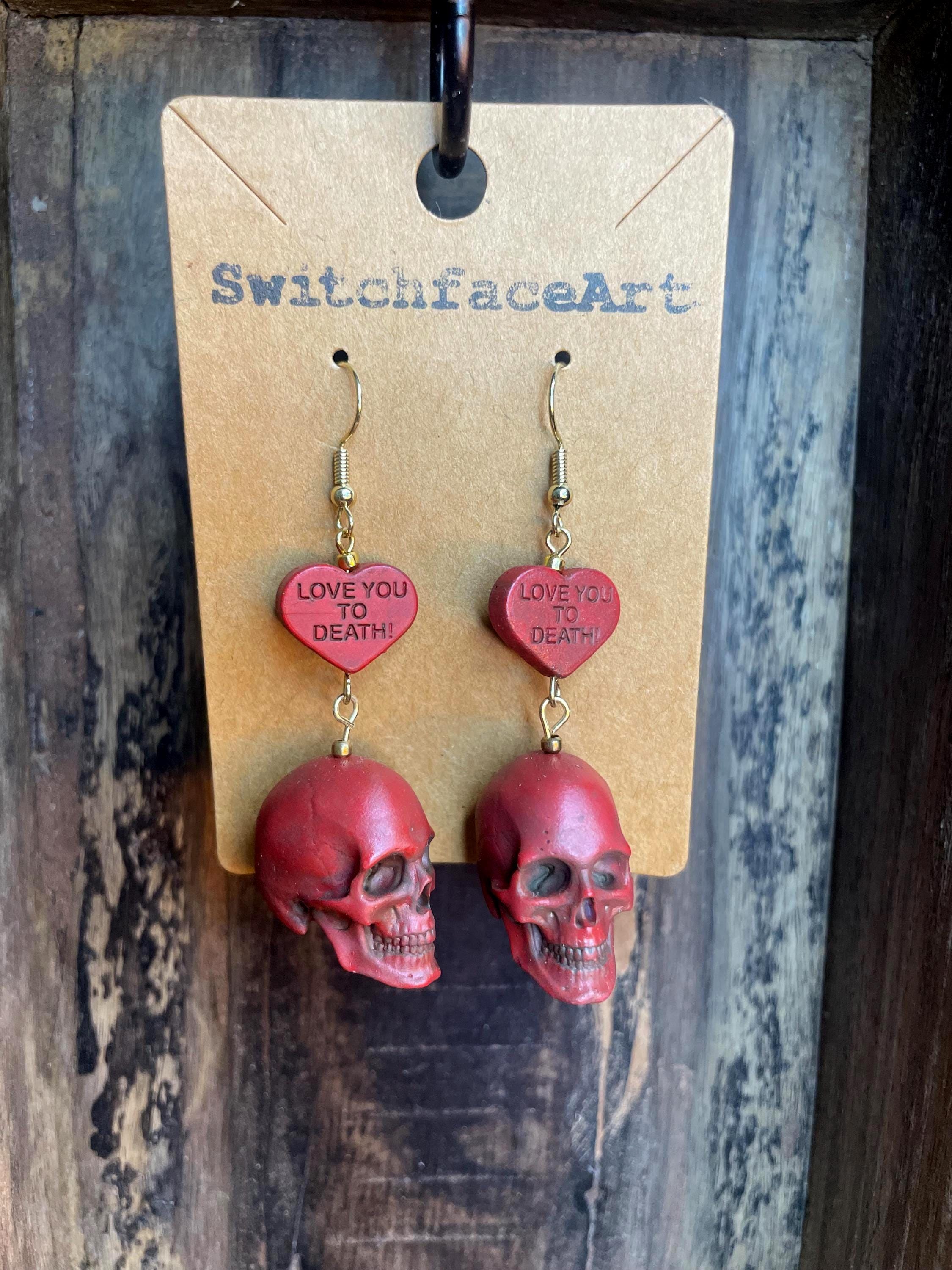 Red Skull with Heart