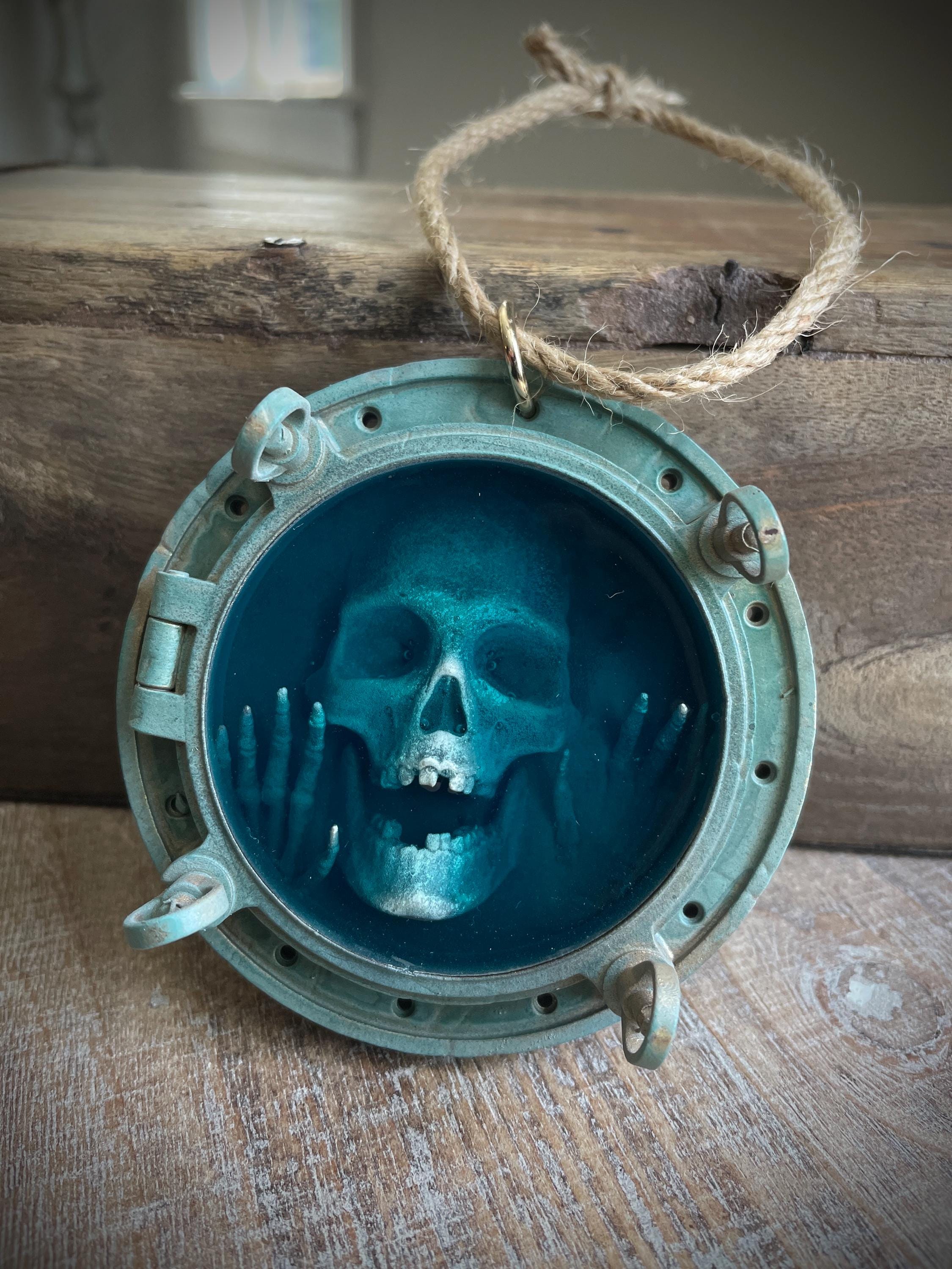 Ghost Ship Porthole Ornament