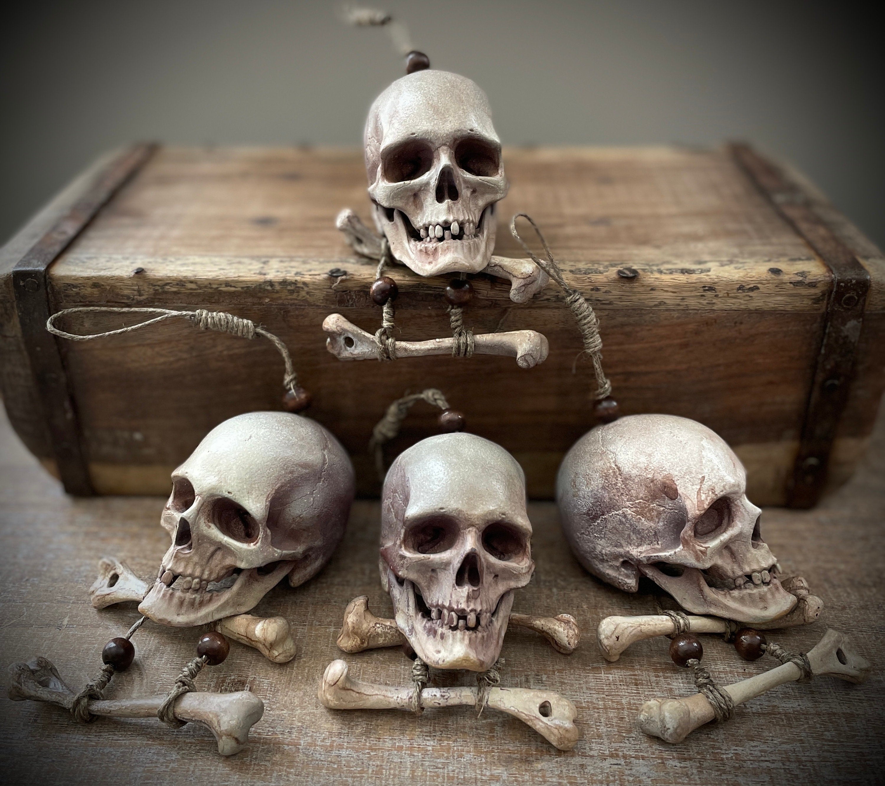 Jolly Roger Skull and Bones Hanging Ornament