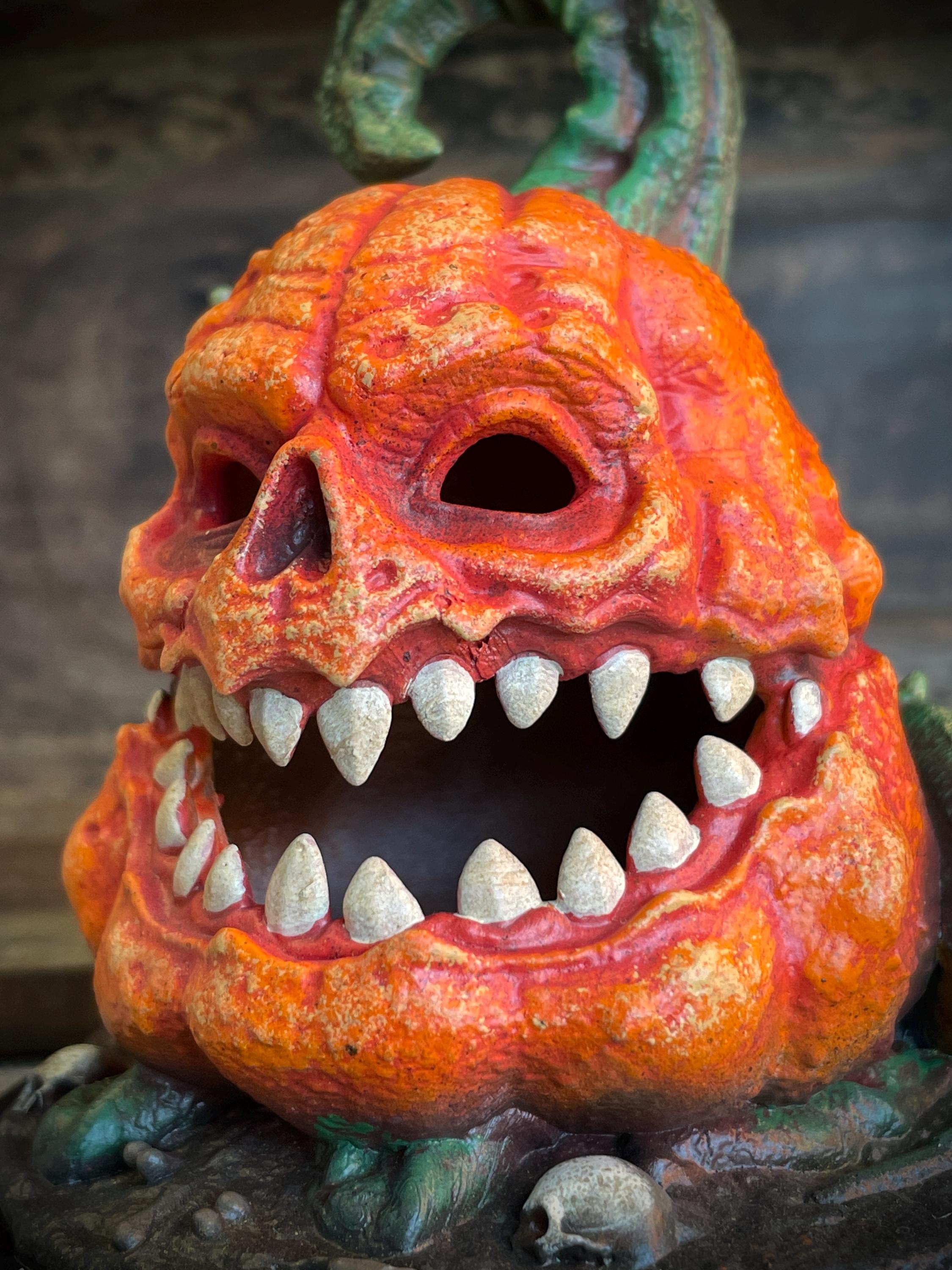Thornbelly – Hand-Painted Pumpkin Monster Collectible