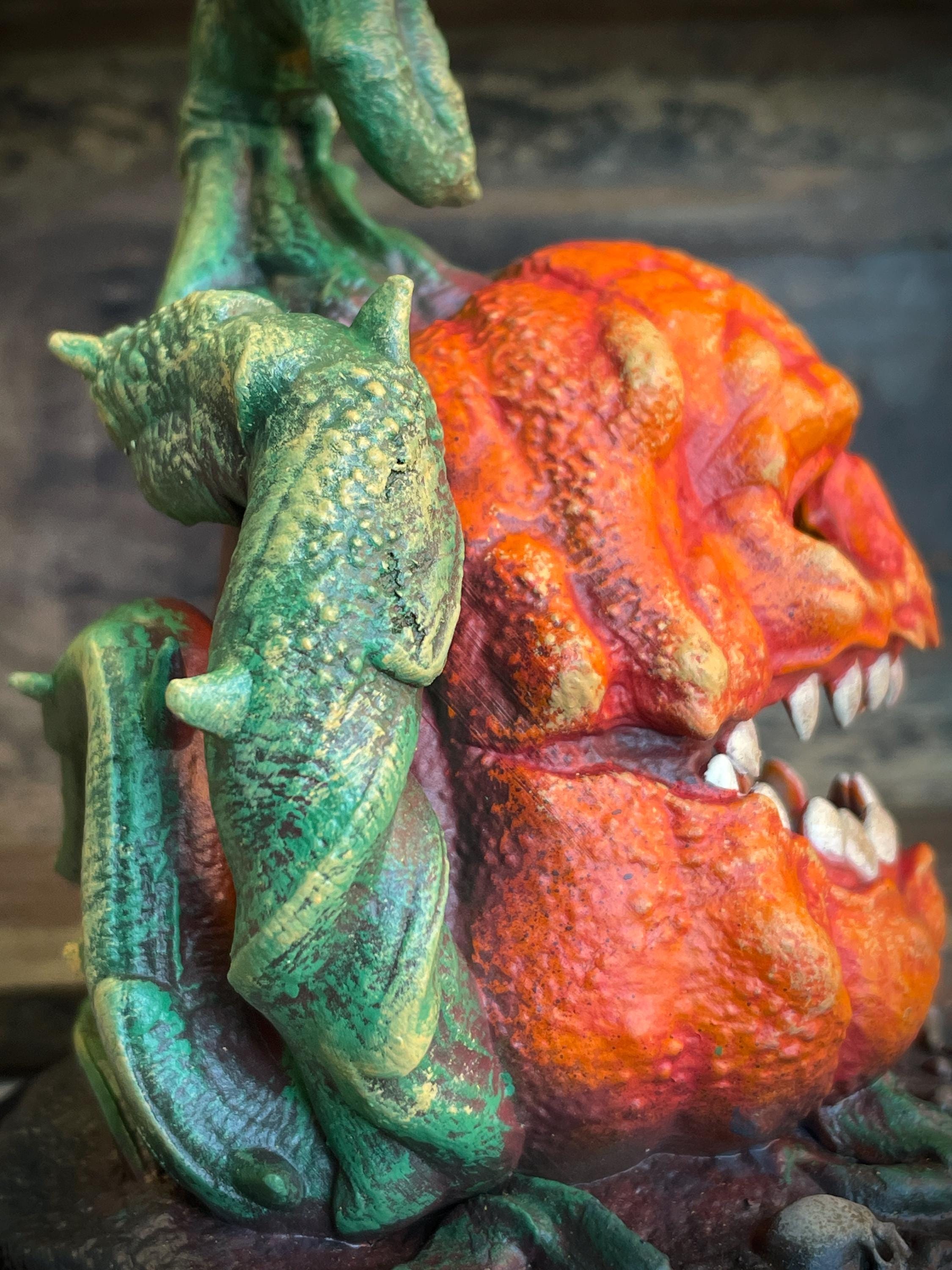 Thornbelly – Hand-Painted Pumpkin Monster Collectible