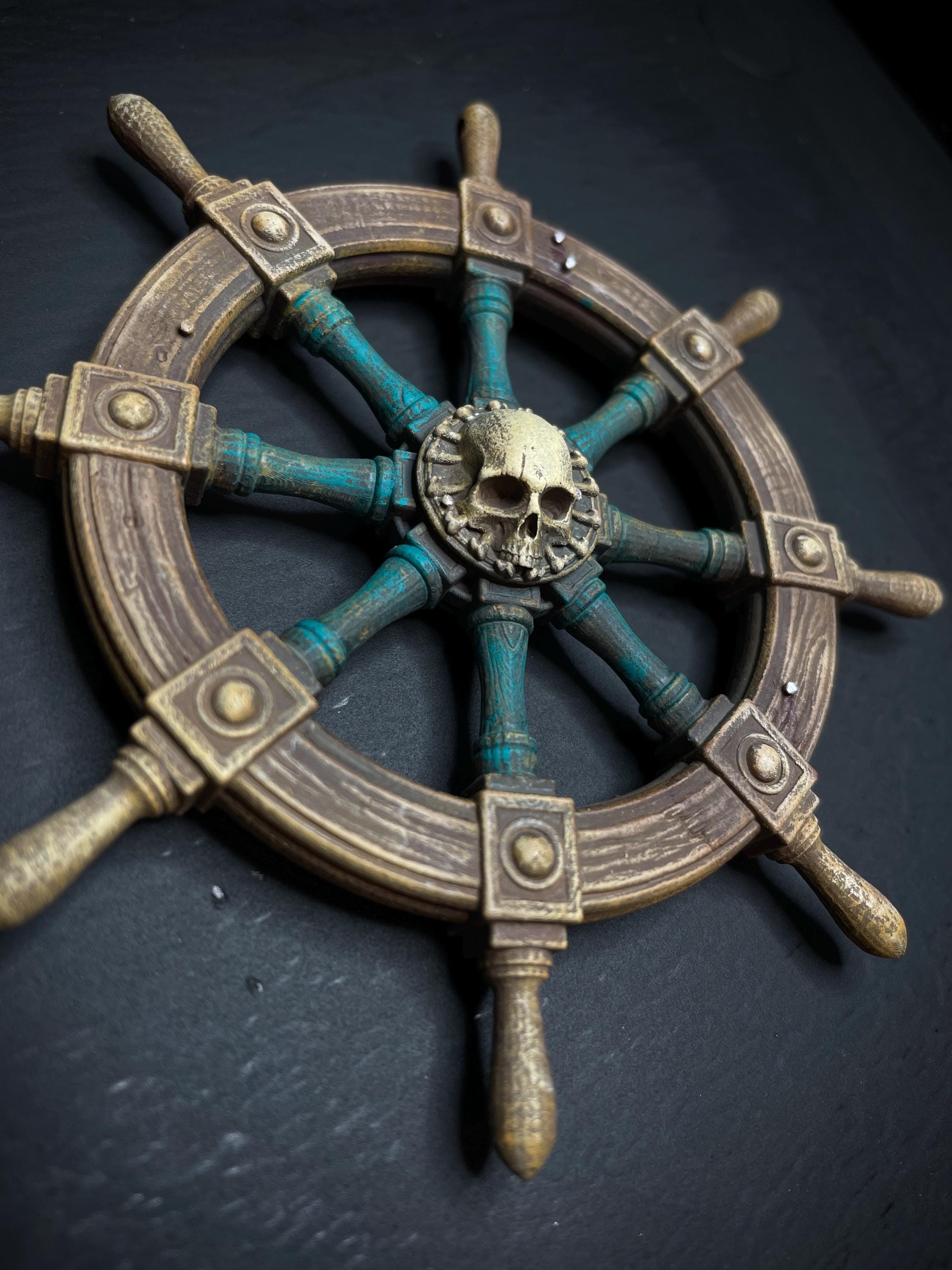 The Captain’s Ruin – Pirate Shipwreck Helm Ornament