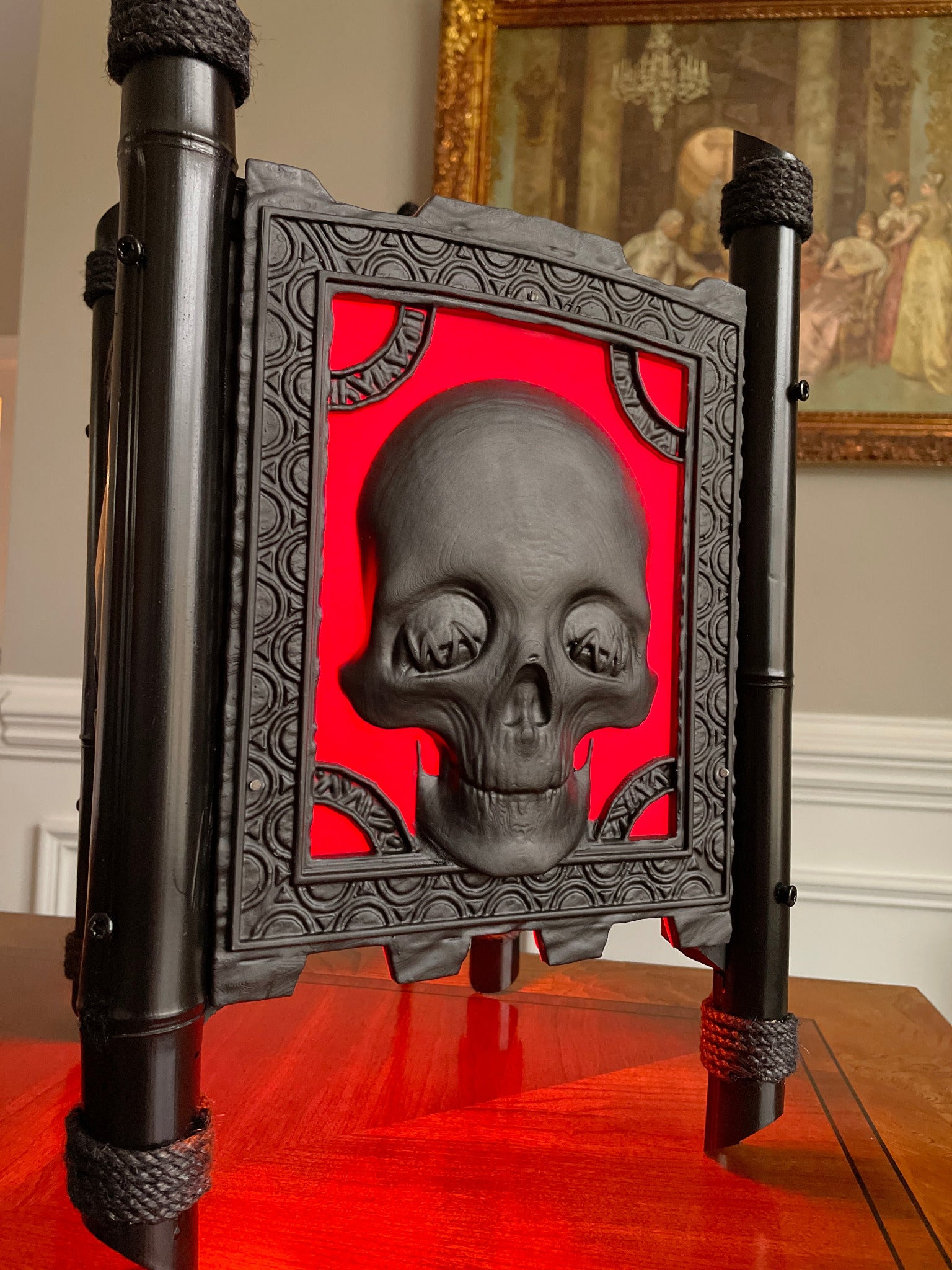 Mummified Skull Hanging Lamp – Made to Order