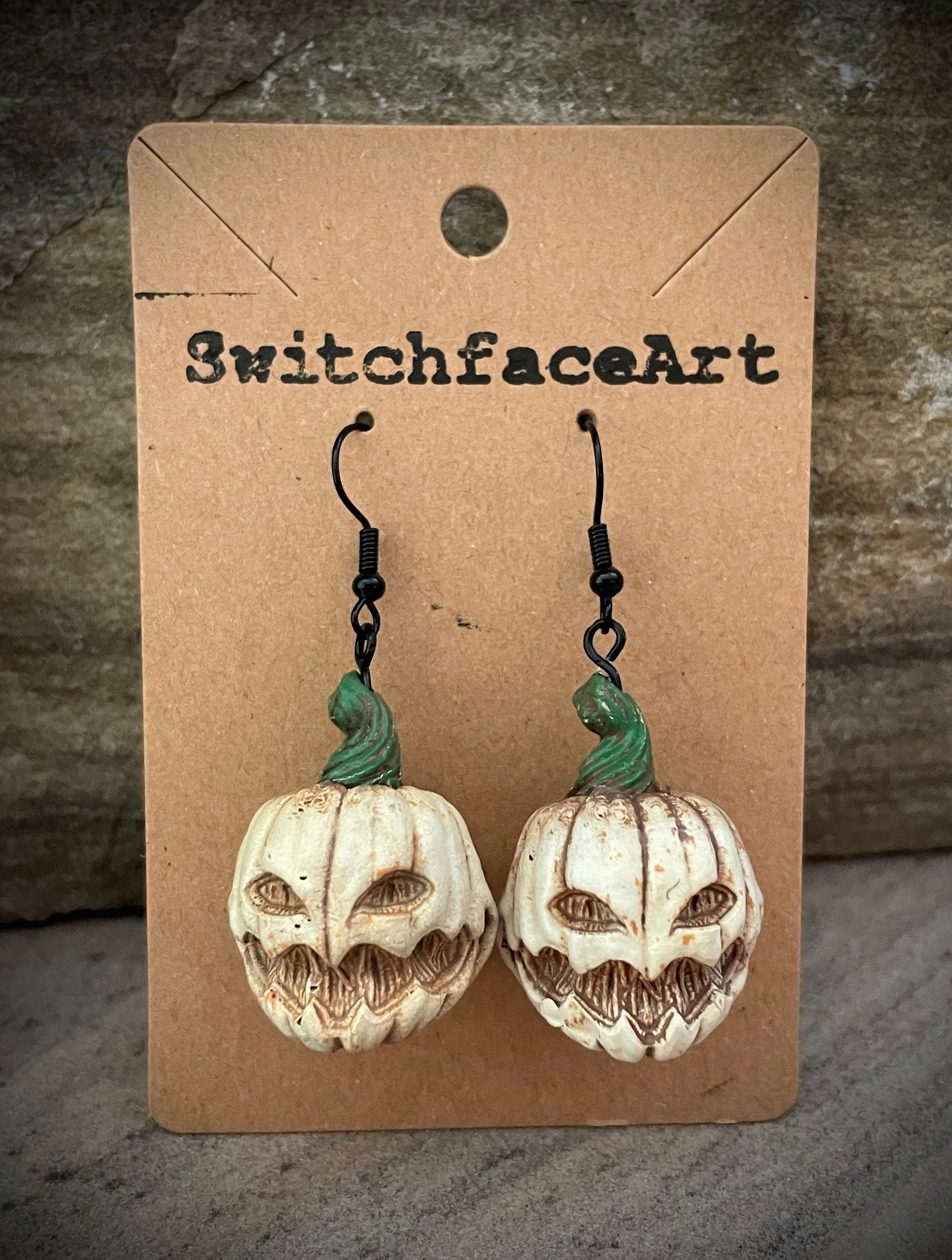 Pumpkin Pendant Dangle Hook Earrings