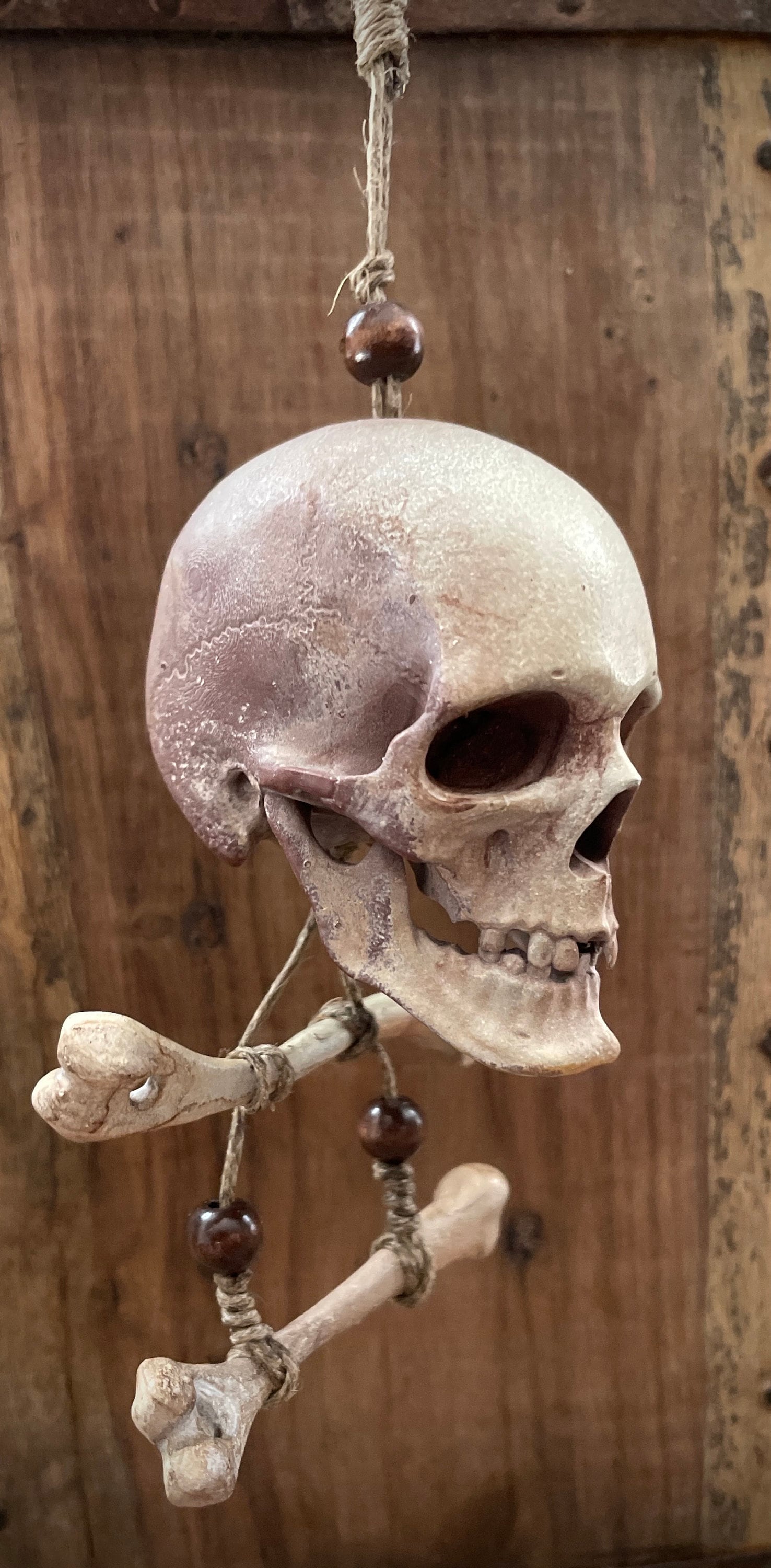 Jolly Roger Skull and Bones Hanging Ornament