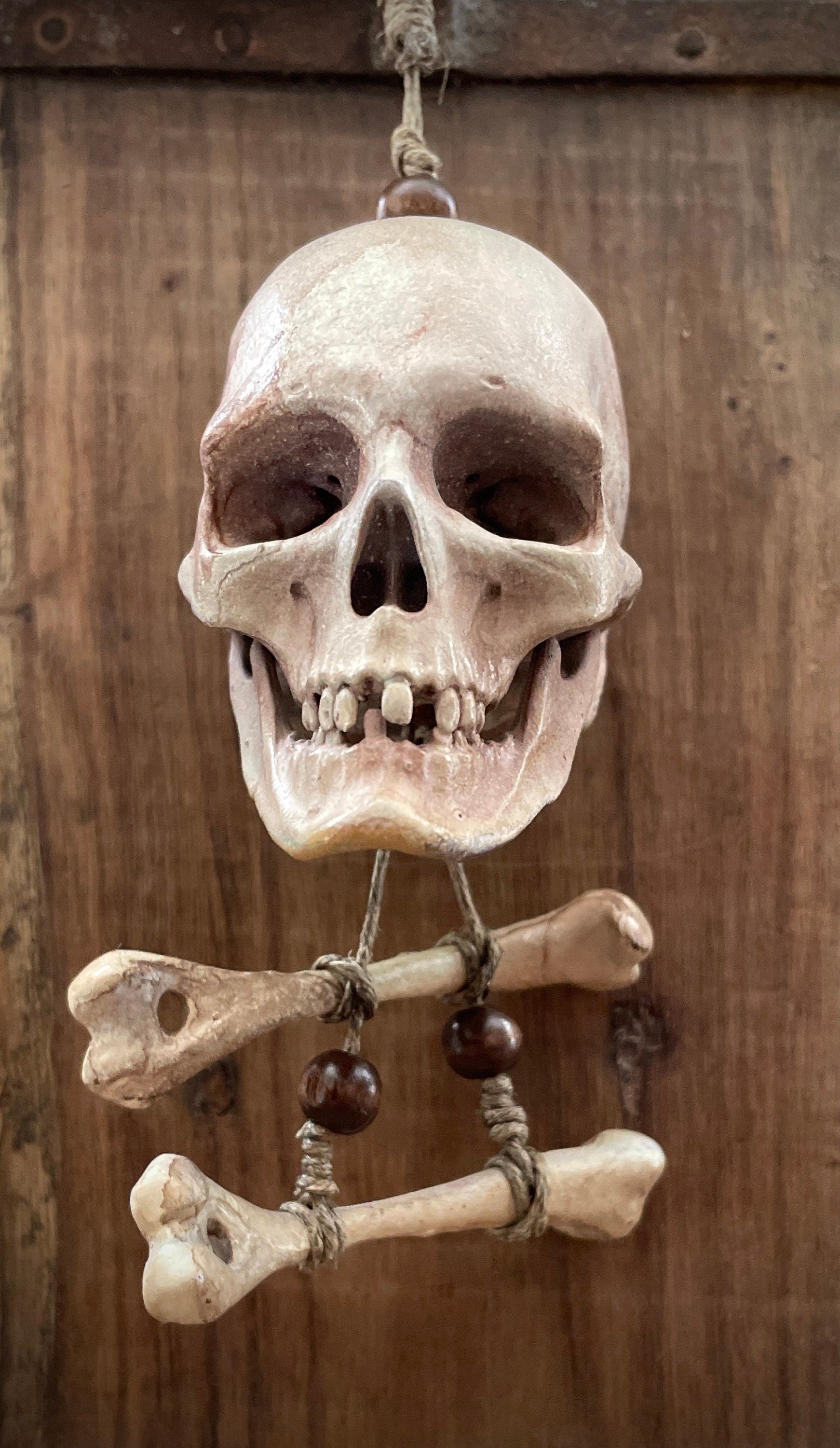 Jolly Roger Skull and Bones Hanging Ornament