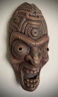 Kalu the Sorcerer Tiki Mask Wood Faux Finish - Made to Order